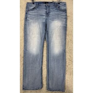 BKE Mens Tyler Straight Leg Light Wash Stretch Denim Jeans Size 40 Cowboy Y2K